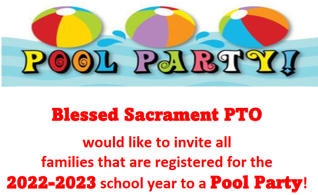 School Pool Party – July 21