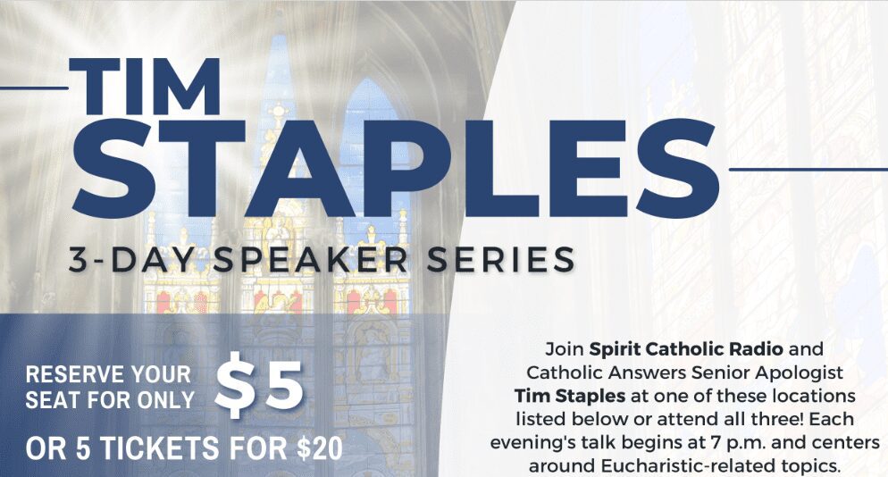 Tim Staples Speaker Series